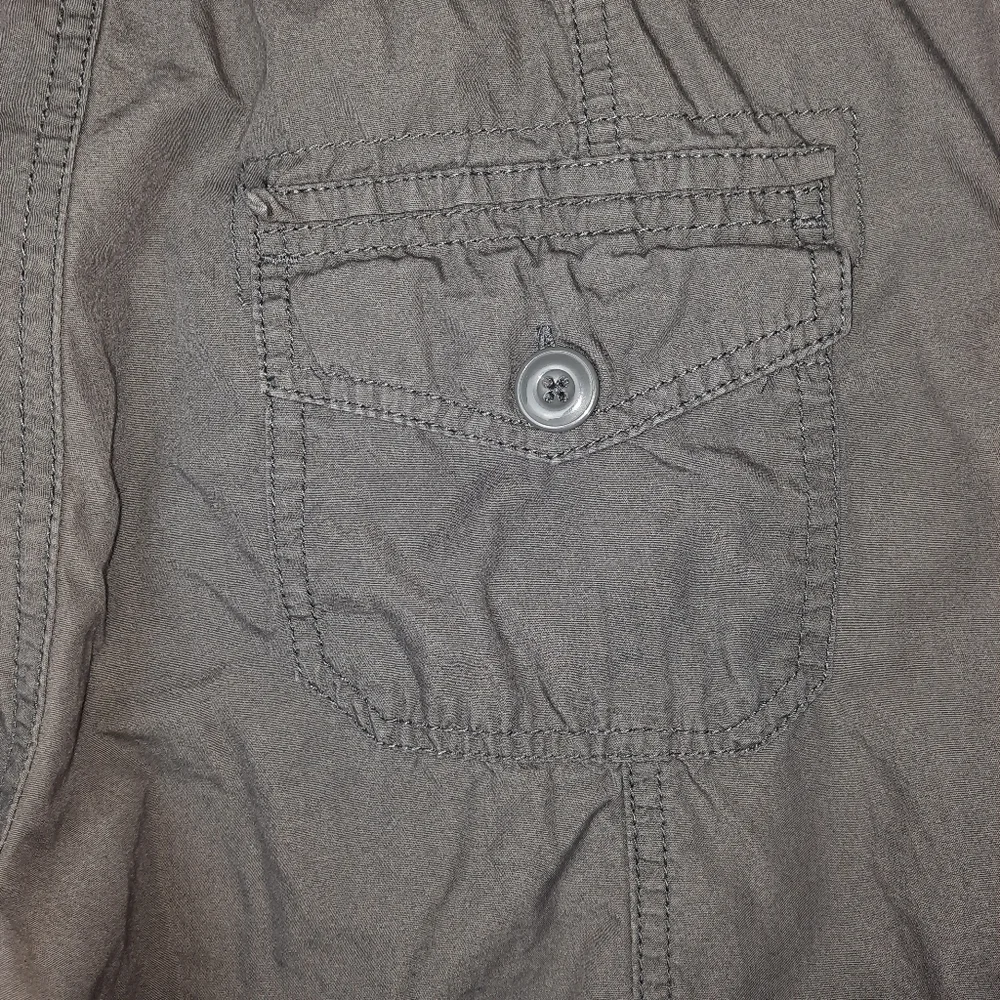Marvin Richards Gray Khaki Crop Cargo Pant SZ 6 - Picture 12 of 13